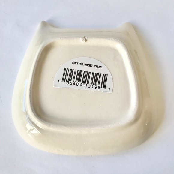 Ceramic Cat Trinket Dish Jewelry Tray Soap Dish Pink Blue Purple Cream Kitty - Picture 12 of 15